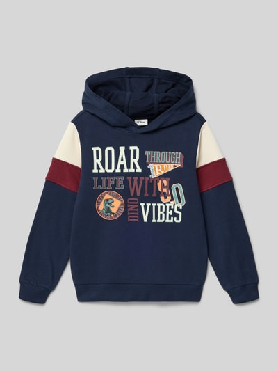 s.Oliver RED LABEL Regular Fit Sweatshirt aus Baumwoll-Mix Marine 1