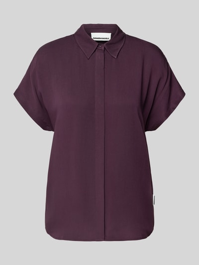 Armedangels Relaxed Fit Bluse aus reiner Viskose Violett 2