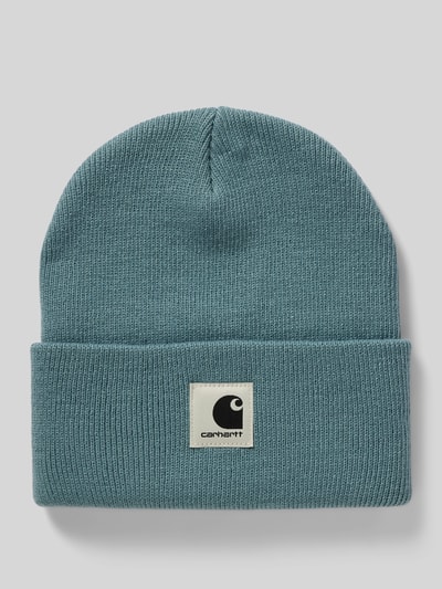 Carhartt Work In Progress Czapka beanie z detalem z logo model ‘Ashley’ Lodowy błękitny 1