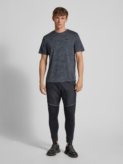 Under Armour Regular fit T-shirt met logoprint, model 'Tech' Grafiet - 1