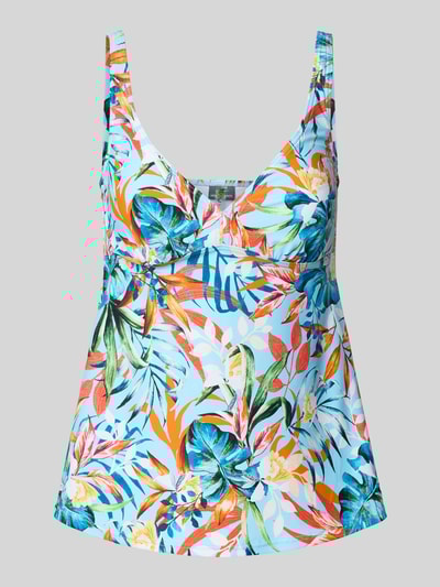 VENICE BEACH Tankini-Top mit floralem Allover-Muster Modell 'Caru' Hellblau 1