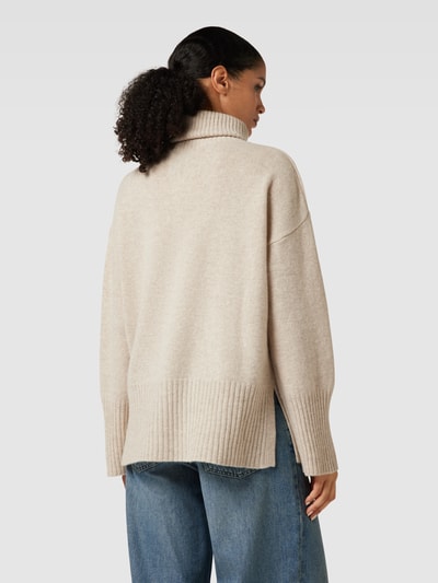 Gant Oversized Strickpullover mit Rollkragen Sand 5