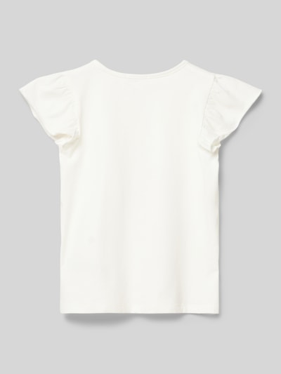 Tom Tailor T-shirt z nadrukowanym motywem Złamany biały 3