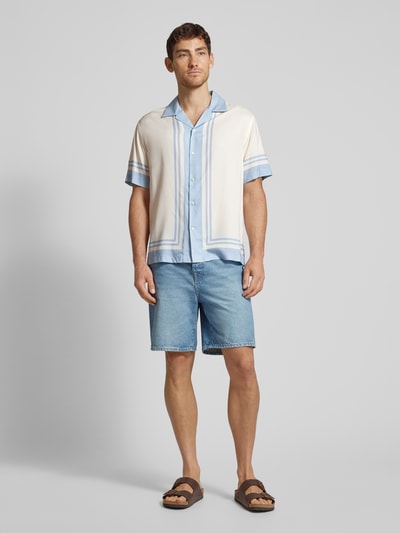 SELECTED HOMME Relaxed Fit Freizeithemd mit Reverskragen Modell 'BANDANA' Offwhite 1