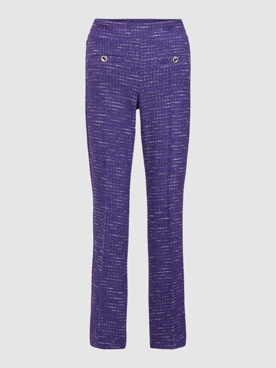 Cambio Stoffen broek met all-over motief, model 'RANEE EASY KICK' Paars - 2