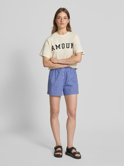 OH APRIL T-Shirt mit Label-Detail Modell 'Josie' Offwhite 1