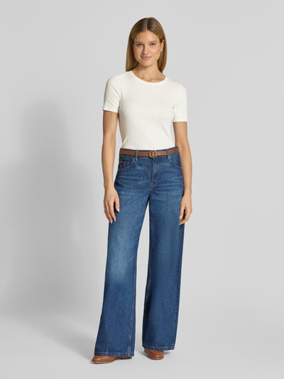 Tom Tailor Denim Slim Fit T-Shirt aus Baumwoll-Mix Offwhite 1