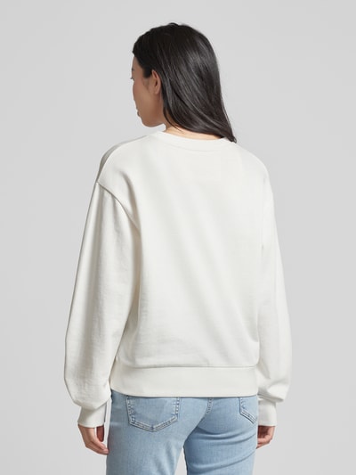 Lanius Sweatshirt mit Statement- und Motiv-Print Offwhite 5