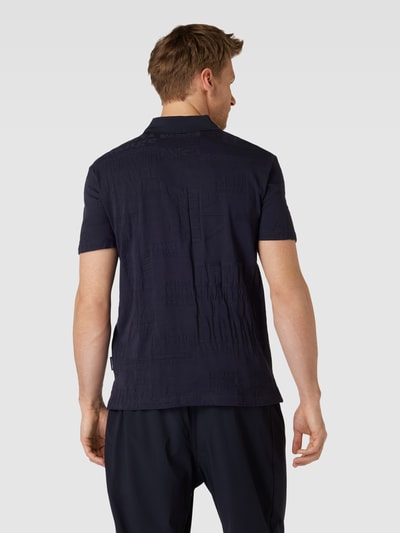 ARMANI EXCHANGE Poloshirt mit Label-Strukturmuster Marine 5