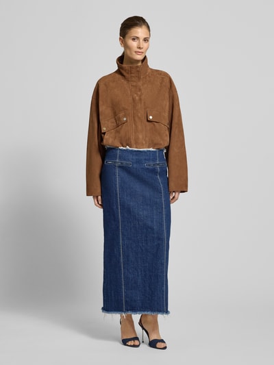 MAX&Co. Midi-Rock aus Denim Modell 'MCLLUGLIO' Jeansblau 1