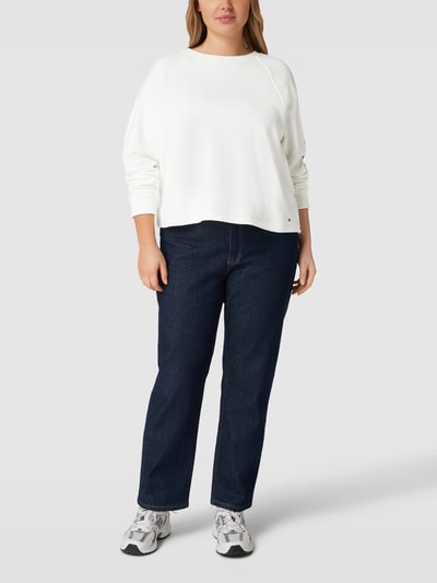 Tommy Hilfiger Curve PLUS SIZE sweatshirt met labeldetails Ecru - 1