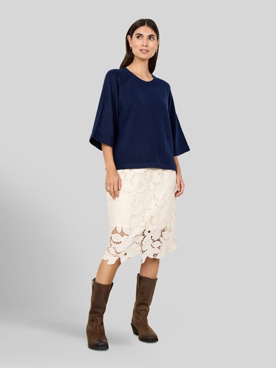 Soyaconcept Loose-Fit Pullover mit 3/4-Arm Marine 1