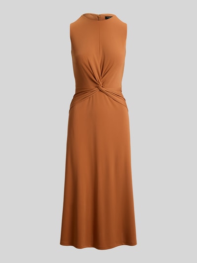 Lauren Ralph Lauren Jurk met knoopdetail in de taille Donkeroranje - 2