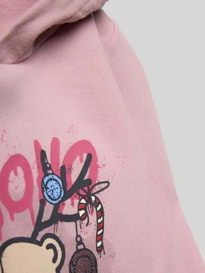 s.Oliver RED LABEL Bluza z kapturem o kroju regular fit z mieszanki bawełny  Fiołkoworóżowy 2