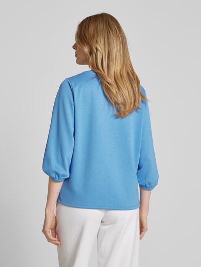 More & More Bluza z haftem angielskim Niebieski 5