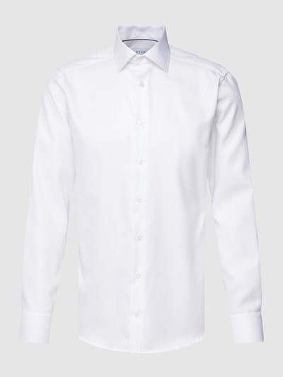 Eton Koszula biznesowa o kroju slim fit z fakturowanym wzorem Biały 2
