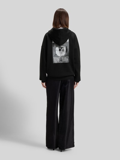 HUGO Oversized hoodie van puur katoen, model 'DALESSANDRA' Zwart - 5