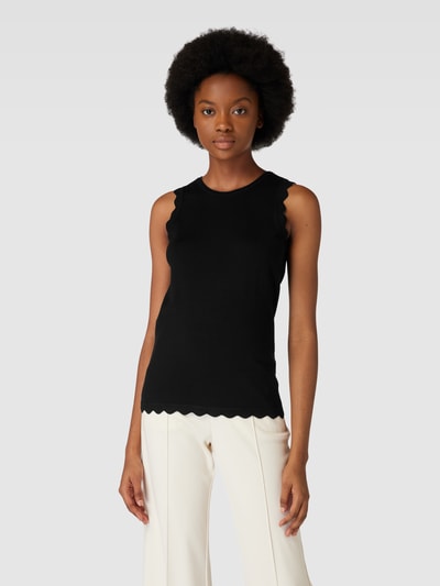 Betty Barclay Tanktop met golvende zoom Zwart - 4