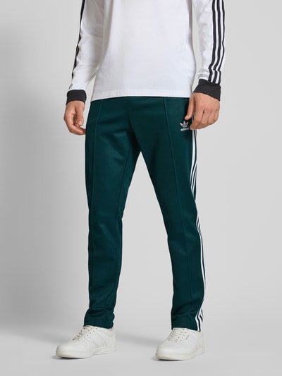 adidas Originals Sweatpants met elastische band en ritszakken Donkergroen - 4