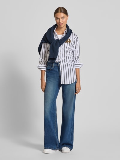 Lauren Ralph Lauren Regular fit overhemdblouse met labelapplicatie, model 'KOTTA' Wit - 1