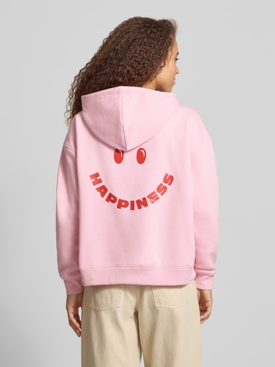 ONLY Relaxed Fit Hoodie mit Baumwoll-Anteil Modell 'ADELE' Rosa 5