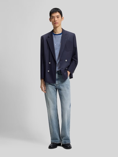 HUGO Jeansy o kroju tapered fit z czystej bawełny w stylu 5 kieszeni Jeansowy niebieski 1