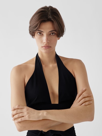 Magda Butrym Bikini-Oberteil mit Schnürung Schwarz 3
