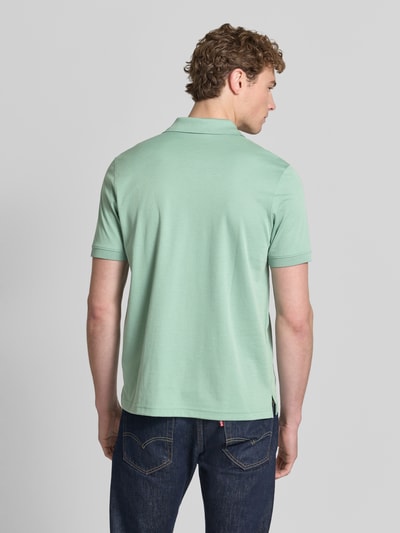RAGMAN Relaxed Fit Poloshirt aus Baumwoll-Mix Hellgruen 5