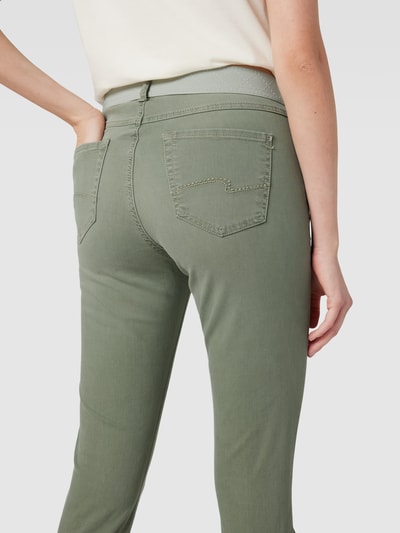 Angels Slim Fit Jeans mit elastischem Bund Modell 'ORNELLA' Khaki 3