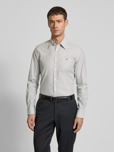 Tommy Hilfiger Tailored Slim Fit Business-Hemd mit Kentkragen Gruen 4