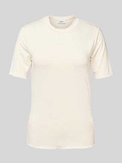 Moves T-Shirt mit Muschelsaum Offwhite 2