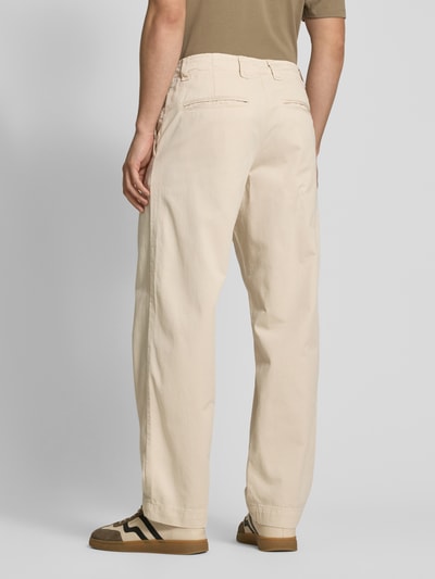 ANNARR Straight leg chino met riemlussen, model 'STORM' Beige - 5