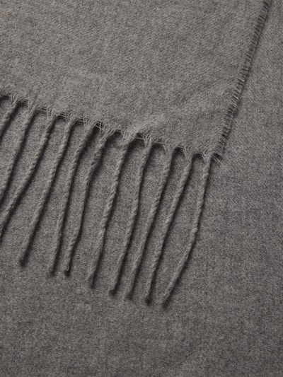 Christian Berg Men Sjaal met franjes Middengrijs gemêleerd - 2