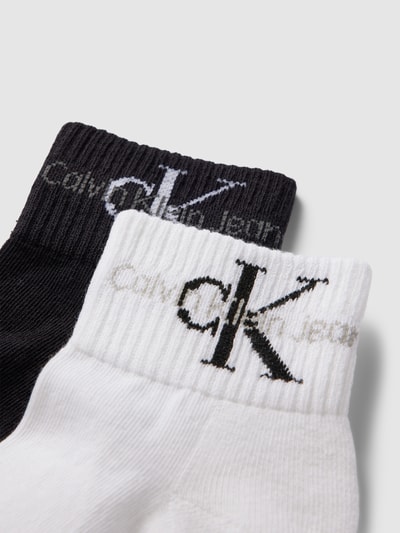 Calvin Klein Jeans Socken mit Label-Print im 2er-Pack Black 2