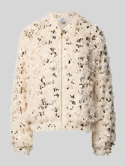 Emily Van den Bergh Blouson mit Paillettenbesatz Offwhite 2