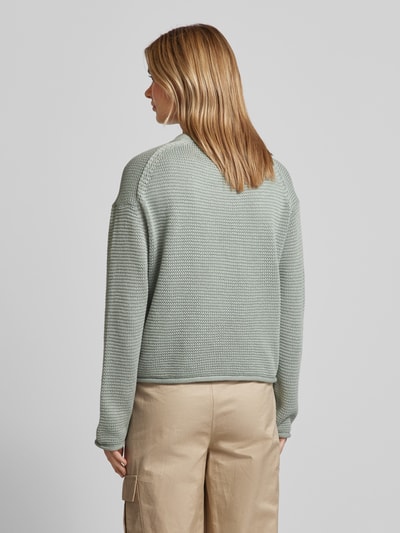 Marc O'Polo Cardigan met extra brede schouders Mintgroen - 5