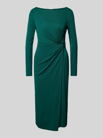 Lauren Ralph Lauren Cocktailkleid in Wickel-Optik Modell 'JACINTA' Dunkelgruen 1