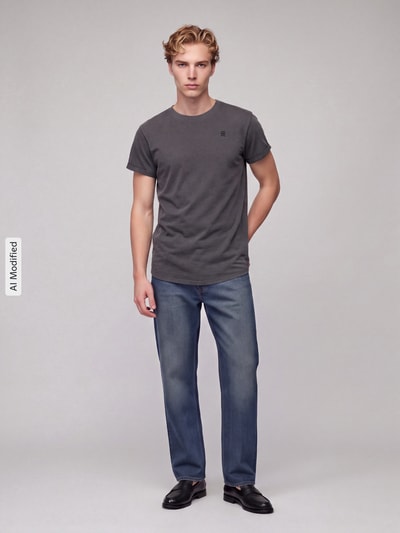 G-Star RAW Relaxed Fit T-Shirt aus reiner Baumwolle Modell 'Lash washed' Black 1