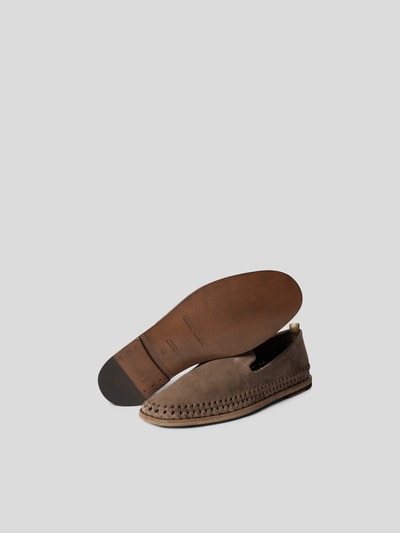 Officine Creative Loafer aus Veloursleder Dunkelbraun 4