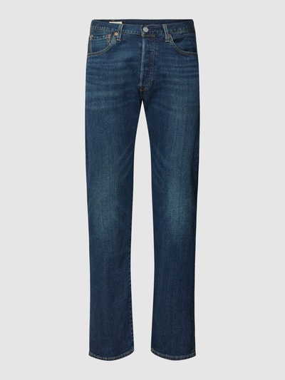 Levi's® Regular Fit Jeans mit Knopfleiste Modell 'BLOCK CRUSHER' Dunkelblau 2