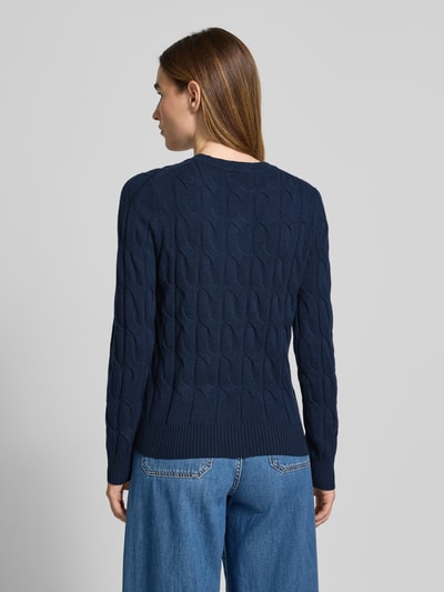 Tommy Hilfiger Regular Fit Strickpullover aus reiner Wolle Marine 5