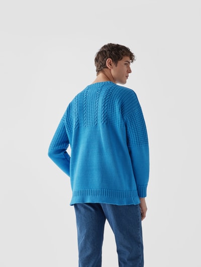 Maison Margiela Pullover aus Schurwolle Blau 5