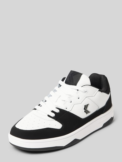 KARL KANI Leren sneakers met labeldetails Wit - 1