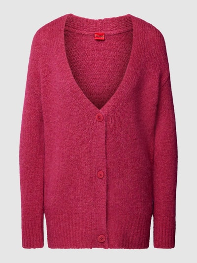 HUGO Strickjacke mit Alpaka-Anteil Modell 'Samirendan' Pink 2