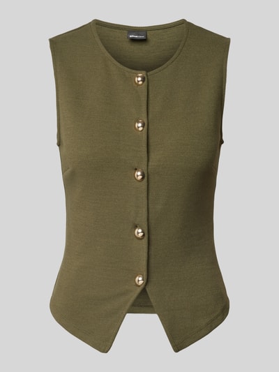 Gina Tricot Gilet met knoopsluiting Olijfgroen - 2