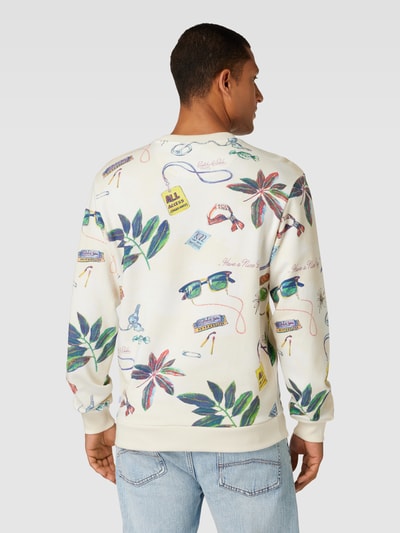 Scotch & Soda Sweatshirt mit Allover-Muster Offwhite 5