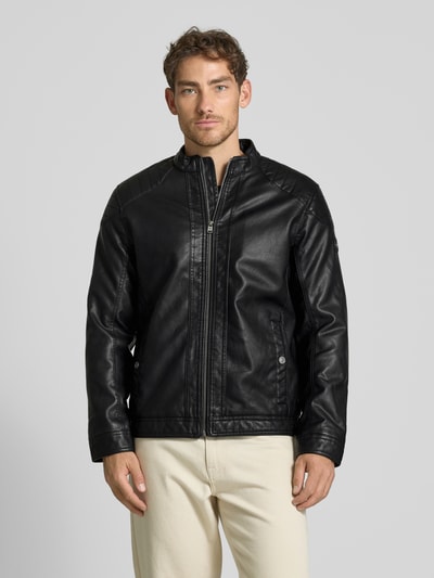 Tom Tailor Jas in leerlook Zwart - 4