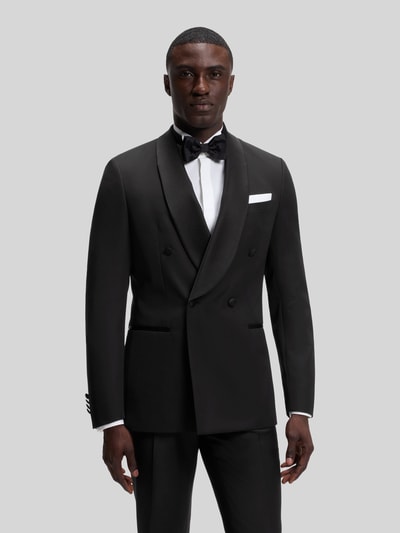 BOSS Slim Fit Smoking aus reiner Wolle Black 4