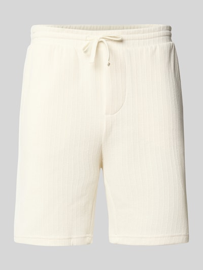 ONLY & SONS Regular Fit Bermudas aus strukturiertem Material Modell 'TREY LIFE' Offwhite 2
