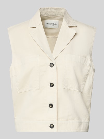 Marc O'Polo Relaxed Fit Weste aus Baumwolle-Lyocell-Leinen-Mix Ecru 2